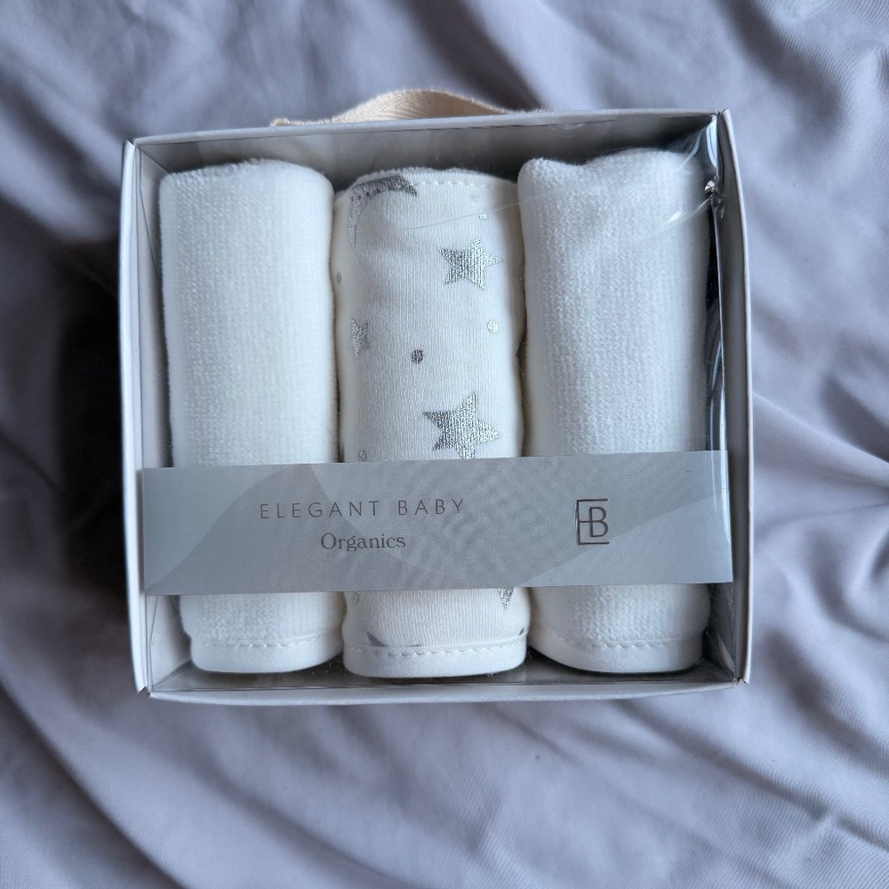 NWT Elegant Baby Organic Cottons Washcloths